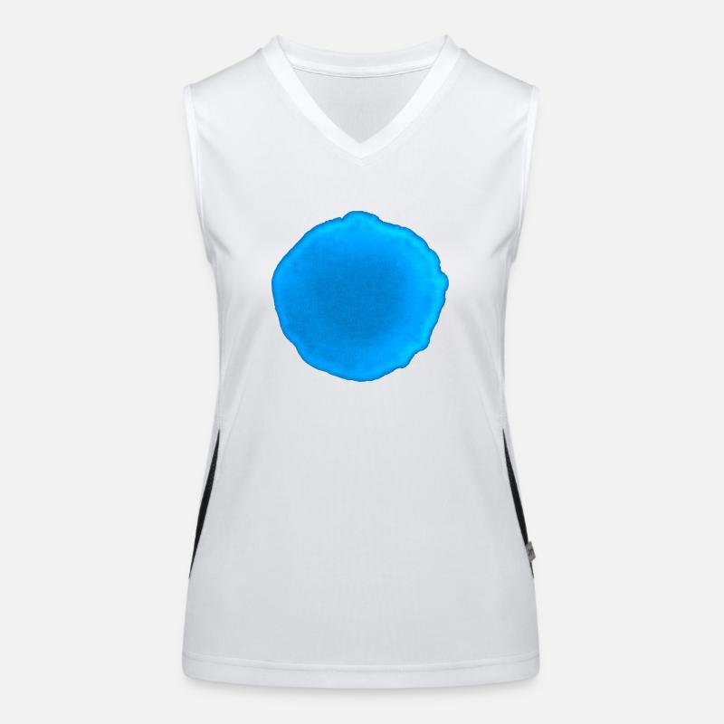 Point Bleu Débardeur respirant contrasté Femme