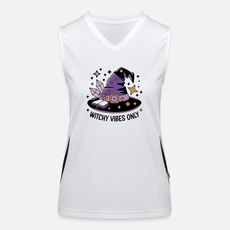 Nur Hexen-Vibes Funktionelles Kontrast-Tank Top für Frauen