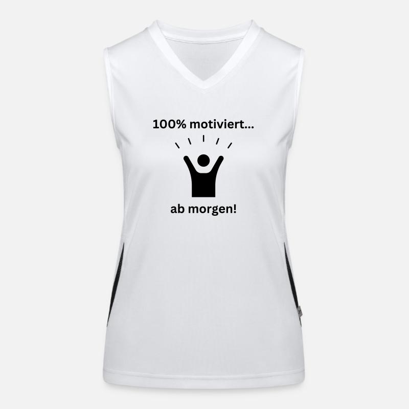 100 motivated Women's Functional Contrast Tank Top