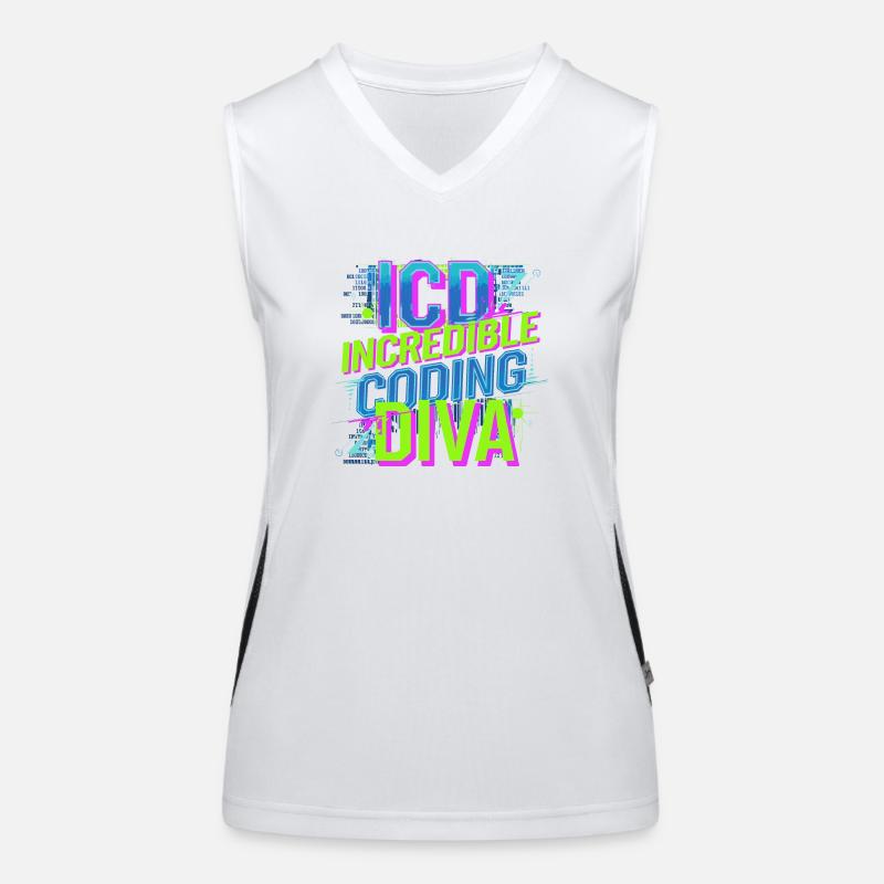 Les esprits créatifs dans le code médical Débardeur respirant contrasté Femme