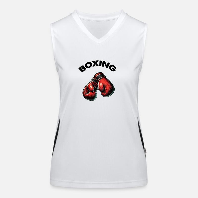 boxe boxe Débardeur respirant contrasté Femme