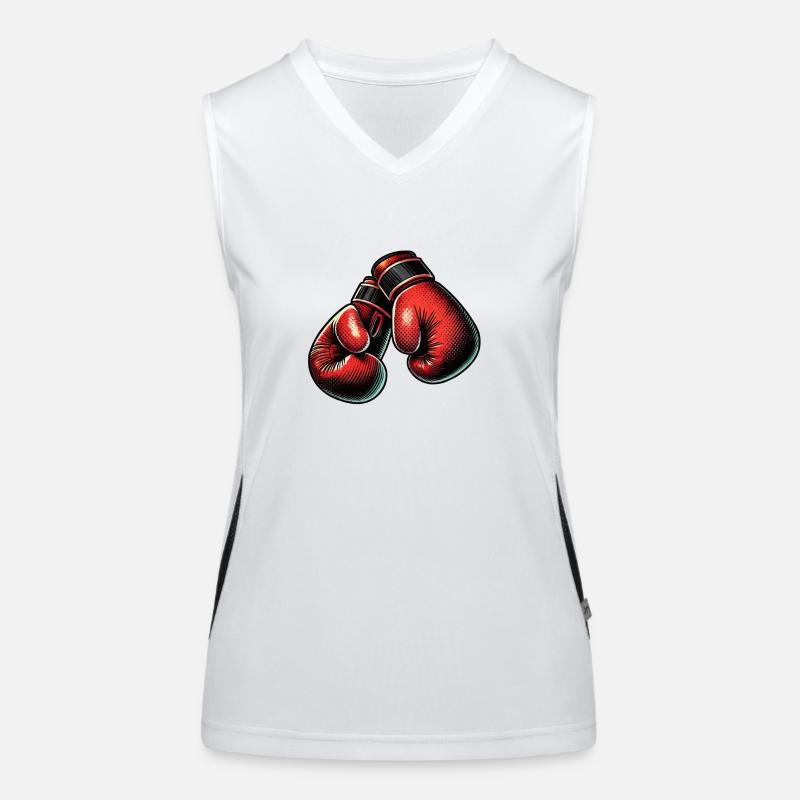 gants de boxe boxe Débardeur respirant contrasté Femme