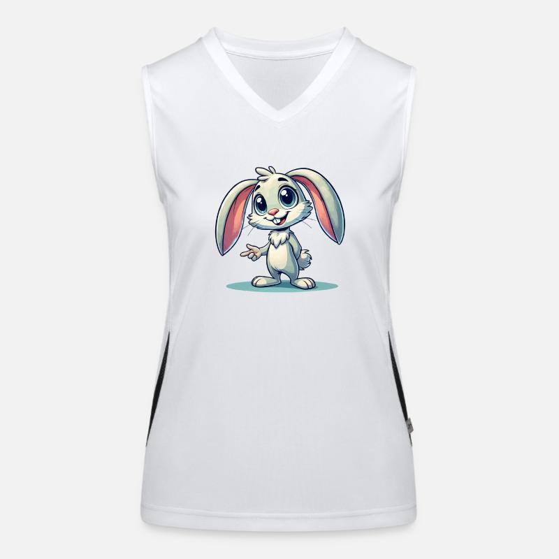 Bunny Comic Women's Functional Contrast Tank Top