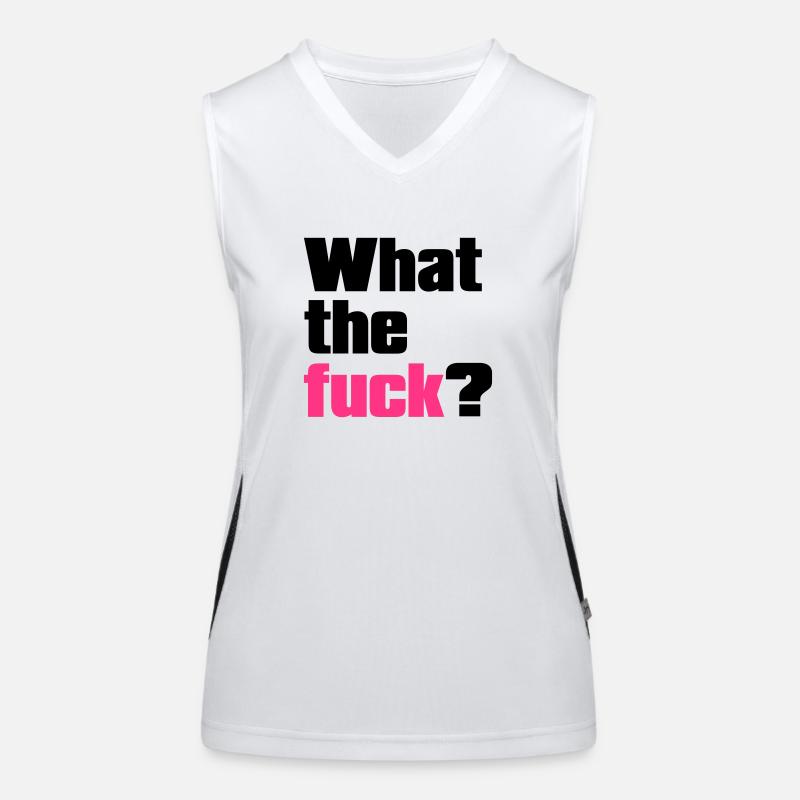 what the fuck ? Funktionelles Kontrast-Tank Top für Frauen