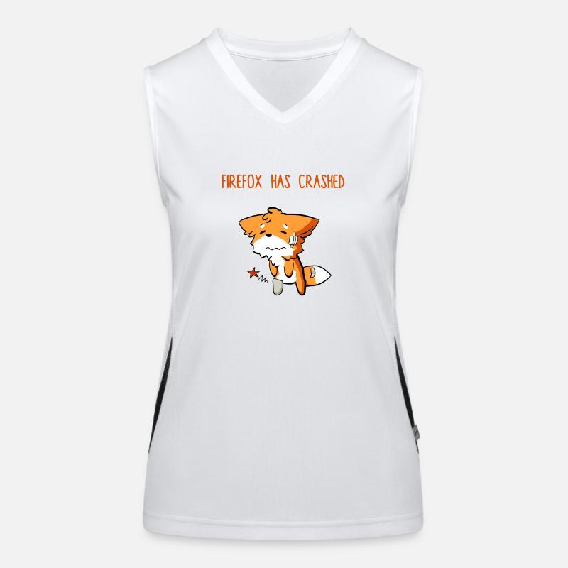 Firefox has crashed Women's Functional Contrast Tank Top