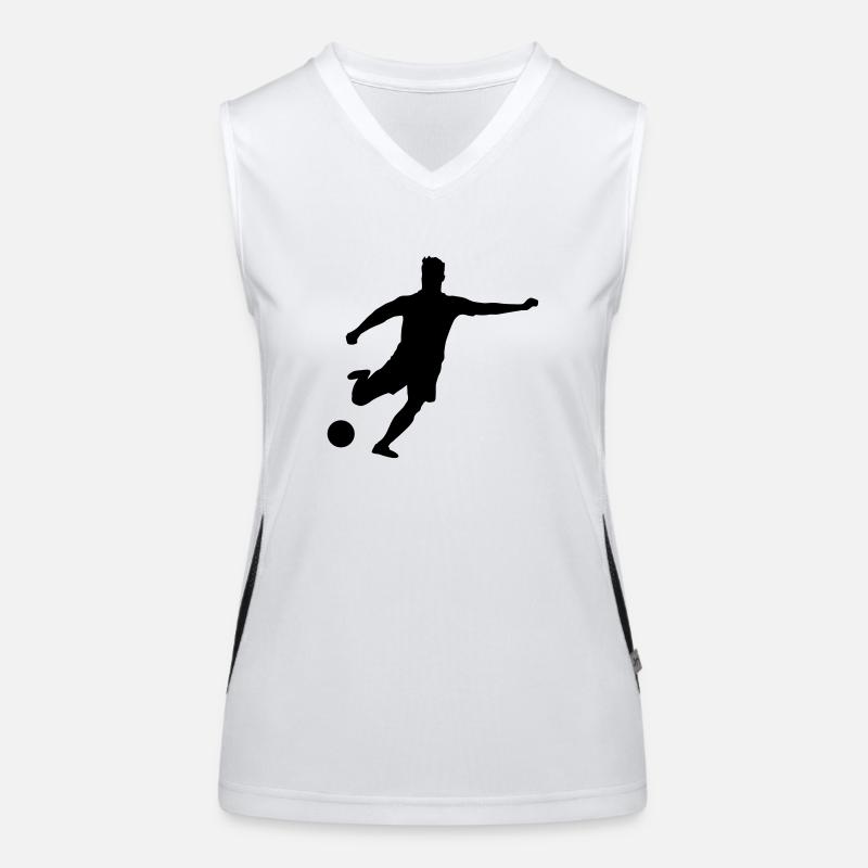 fussballer__f1 Funktionelles Kontrast-Tank Top für Frauen