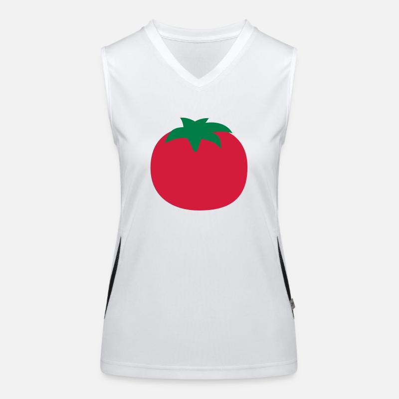 Tomate Funktionelles Kontrast-Tank Top für Frauen