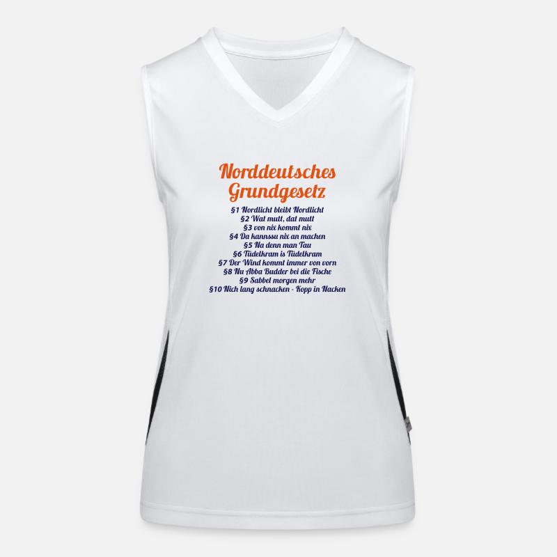 North German Basic Law Women's Functional Contrast Tank Top