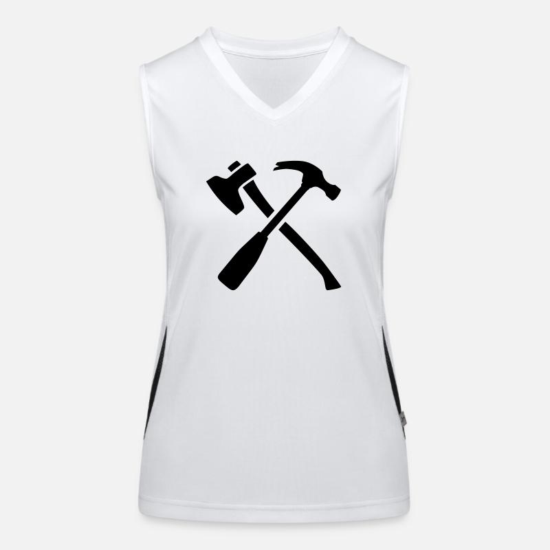 Werkzeug Funktionelles Kontrast-Tank Top für Frauen