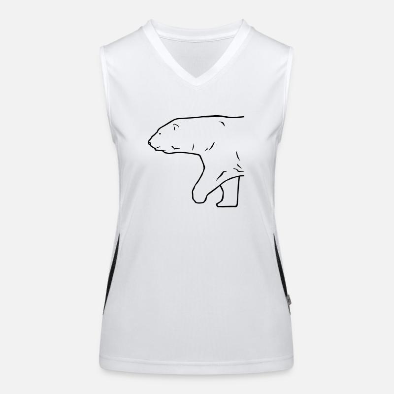 Polar Bear - Eisbär Funktionelles Kontrast-Tank Top für Frauen