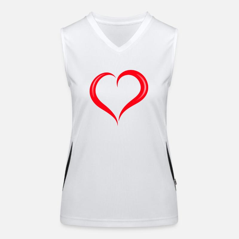 Heart Women's Functional Contrast Tank Top