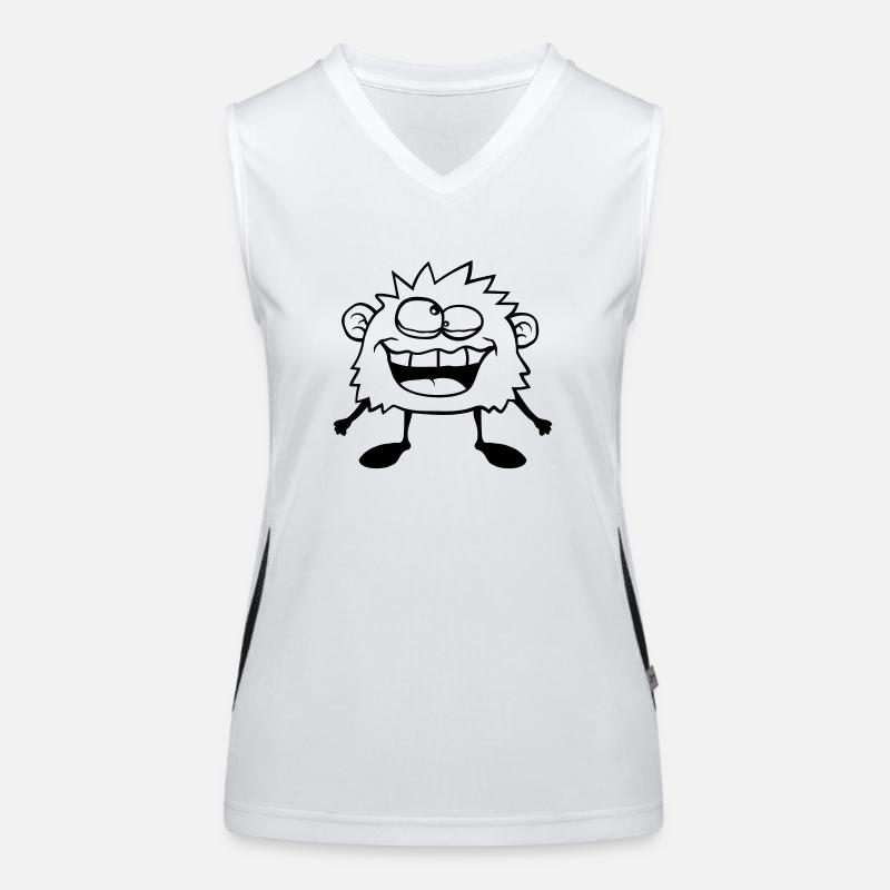 Crazy monster grimace Women's Functional Contrast Tank Top