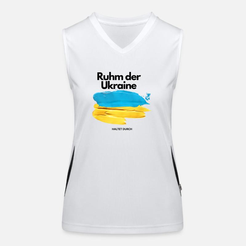 Glory of Ukraine Peace Stop War Women's Functional Contrast Tank Top