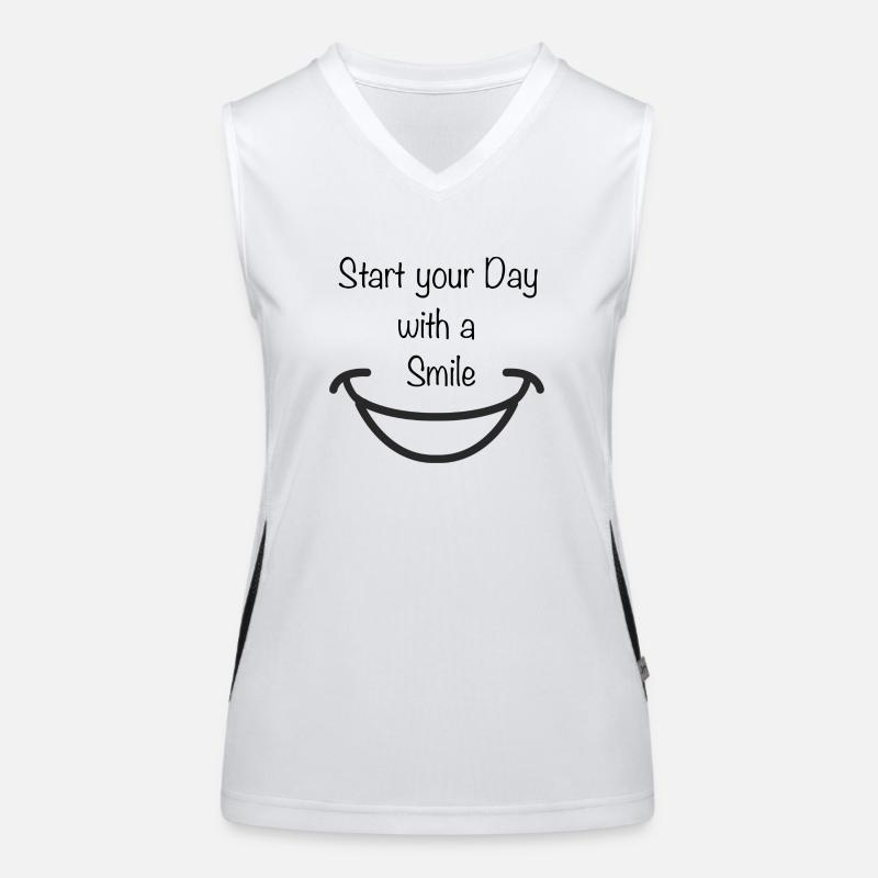 Smile Day Funktionelles Kontrast-Tank Top für Frauen