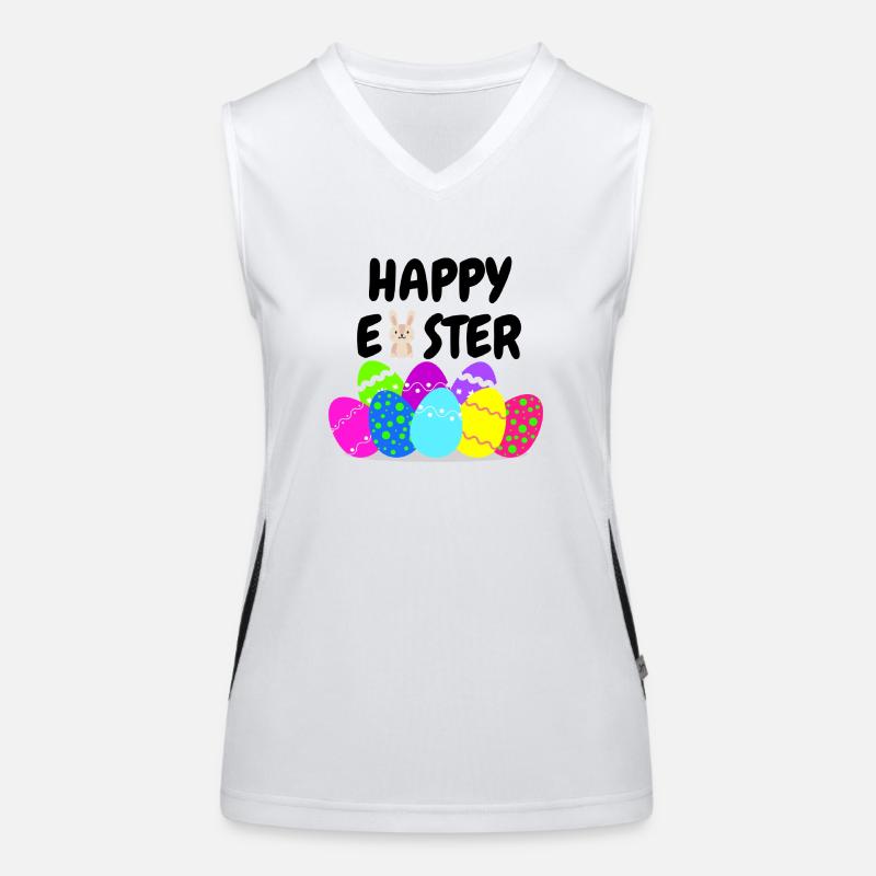 Happy Easter Women's Functional Contrast Tank Top