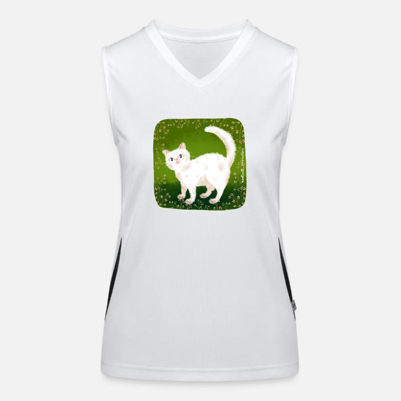 chat mignon Débardeur respirant contrasté Femme