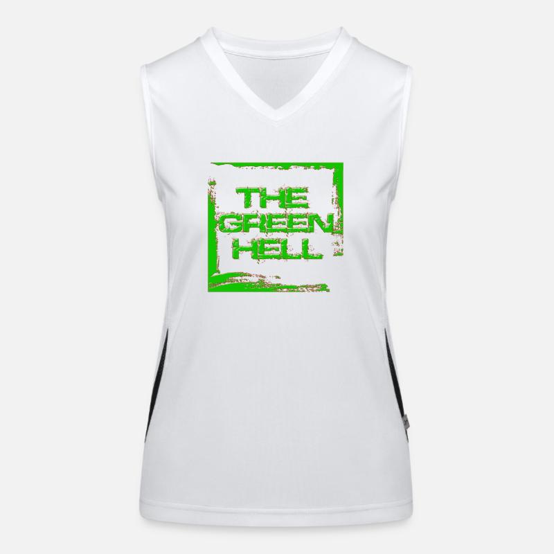 Green Hell Funktionelles Kontrast-Tank Top für Frauen