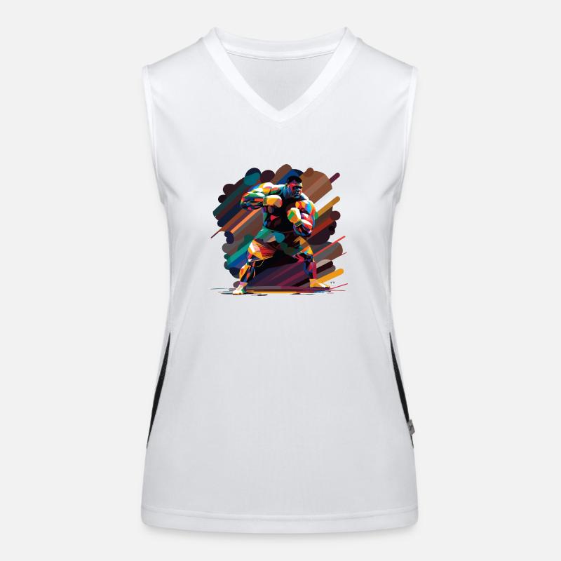 Boxer couleur Débardeur respirant contrasté Femme