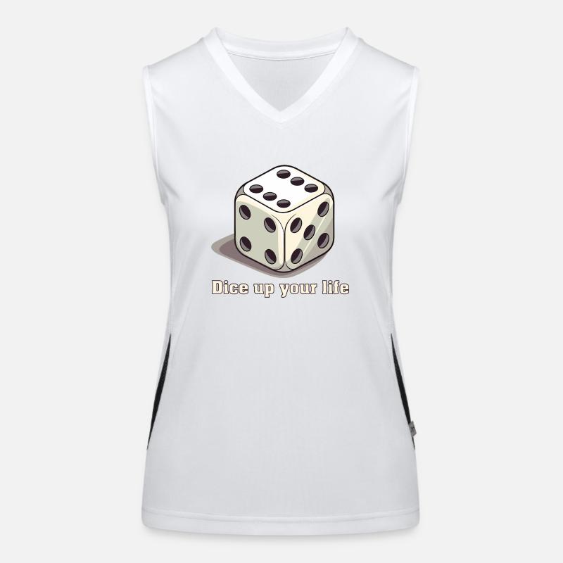 Dice up your life Funktionelles Kontrast-Tank Top für Frauen