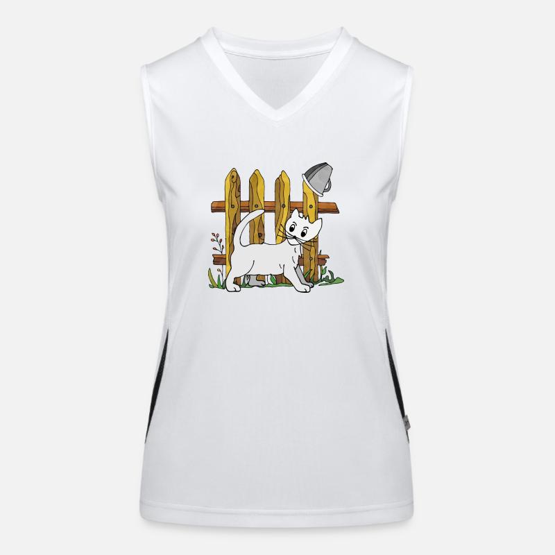 Katze Funktionelles Kontrast-Tank Top für Frauen