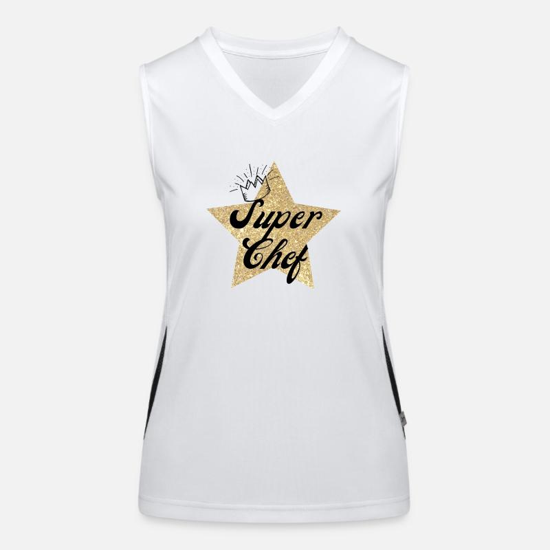 Super Star Chef - Chef Gift Women's Functional Contrast Tank Top
