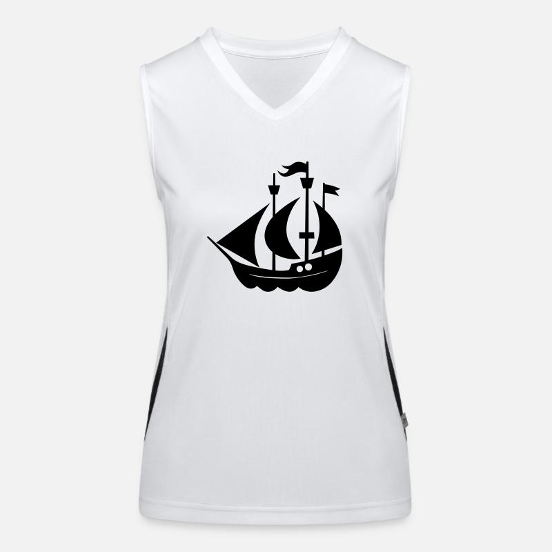 Bateau pirate Débardeur respirant contrasté Femme