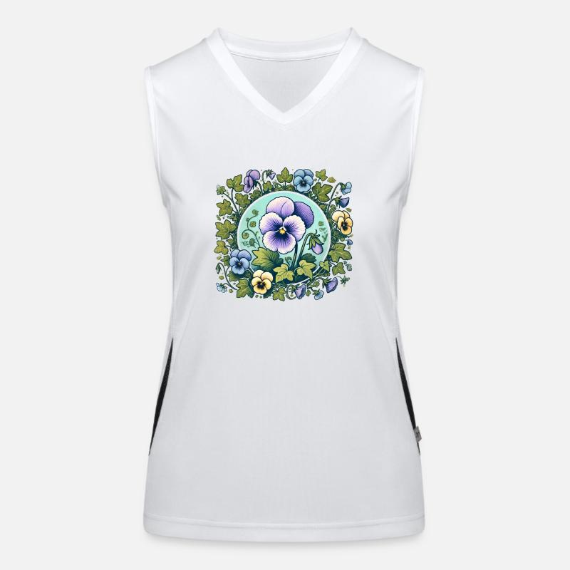 Pensée Débardeur respirant contrasté Femme