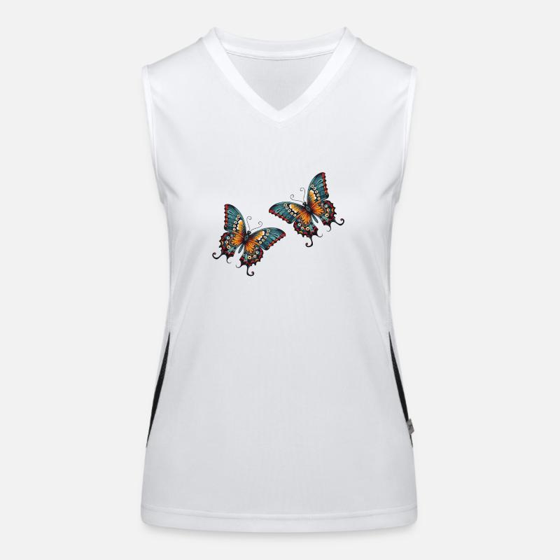 Papillons Débardeur respirant contrasté Femme