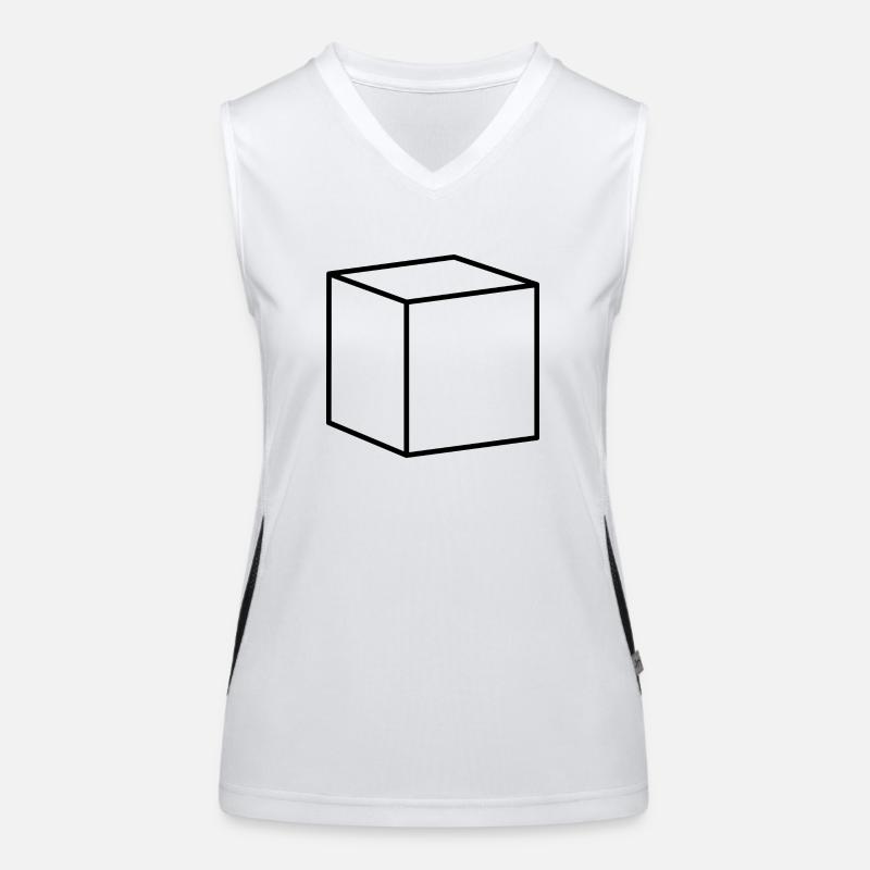 Cube noir Débardeur respirant contrasté Femme