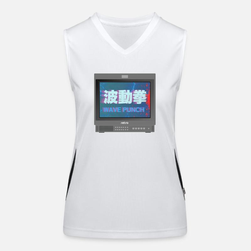 Retrogaming - Wave Punch Funktionelles Kontrast-Tank Top für Frauen