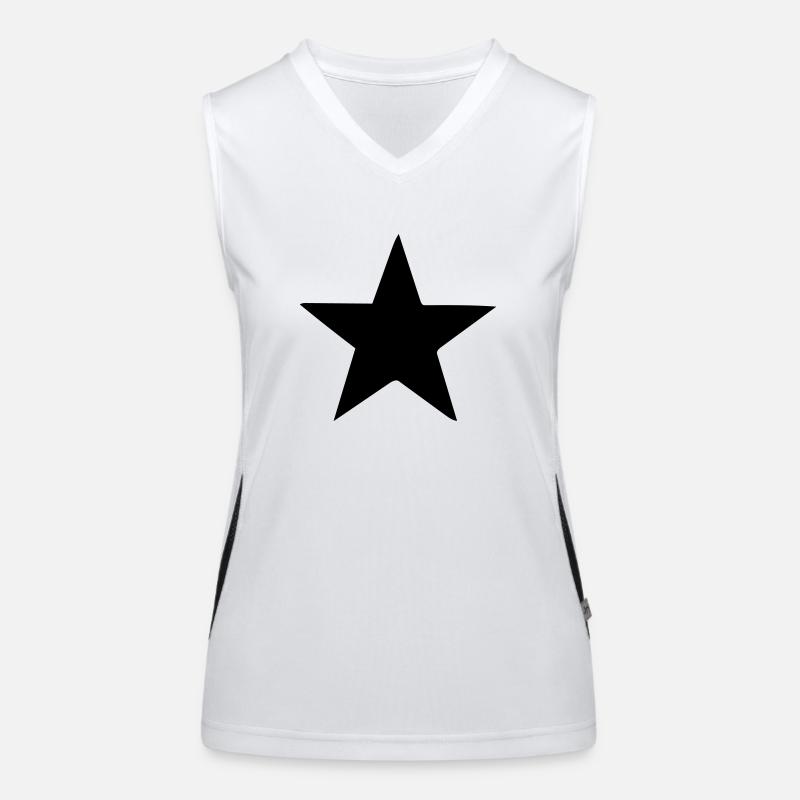 Stern Funktionelles Kontrast-Tank Top für Frauen