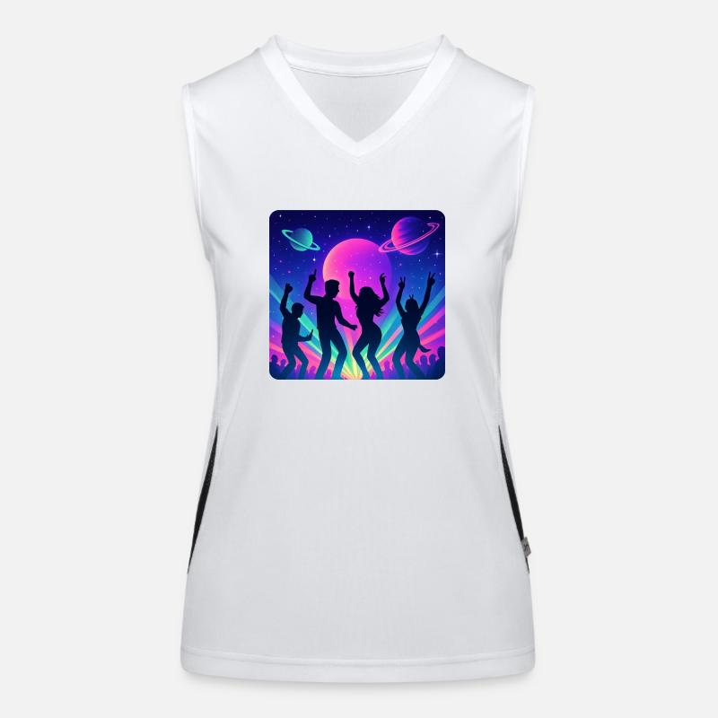 Rave-tastico Top sportivo da donna in contrasto cromatico
