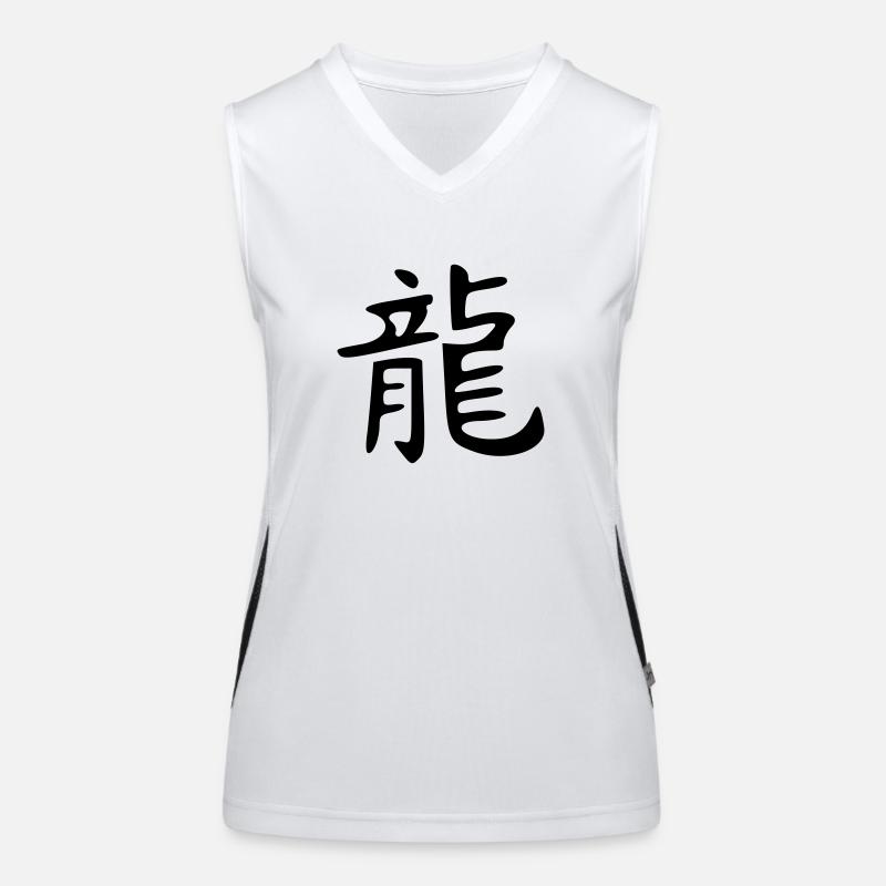 Drache Funktionelles Kontrast-Tank Top für Frauen