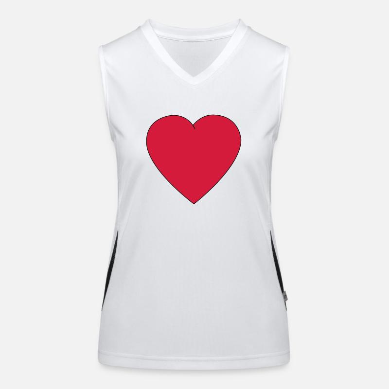 love i Funktionelles Kontrast-Tank Top für Frauen