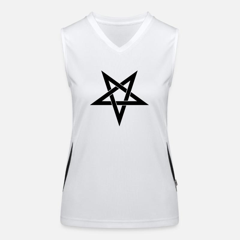 Pentagramm Funktionelles Kontrast-Tank Top für Frauen