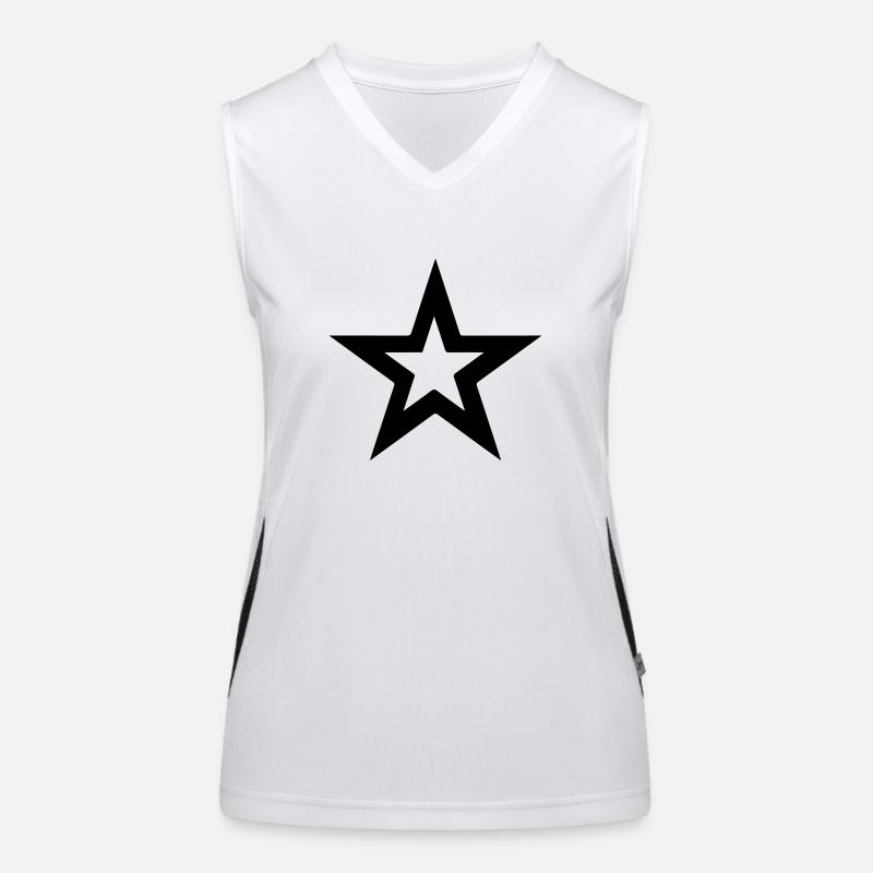 stern Funktionelles Kontrast-Tank Top für Frauen