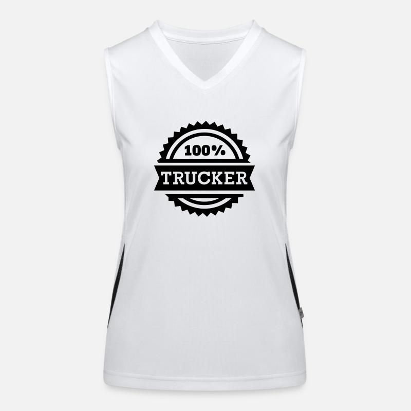 Trucker Funktionelles Kontrast-Tank Top für Frauen