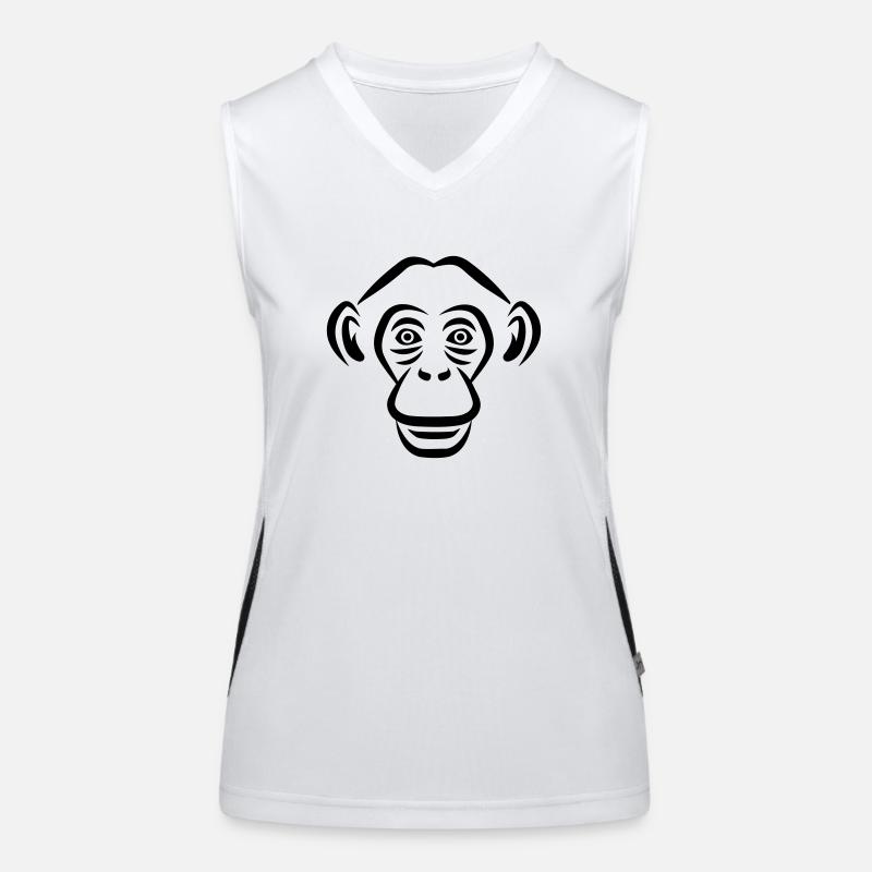 Affe Funktionelles Kontrast-Tank Top für Frauen