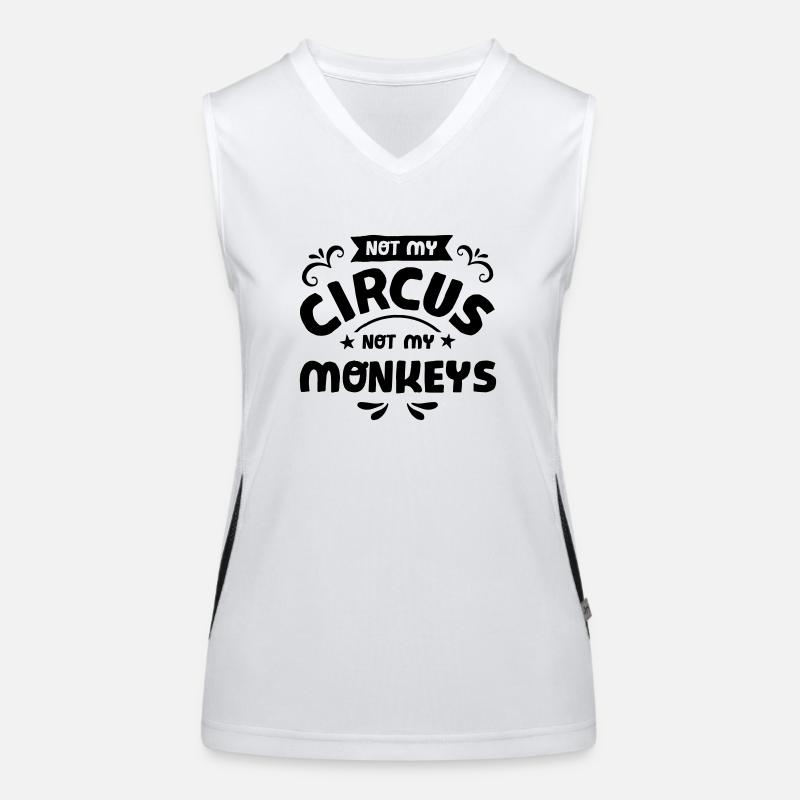 Not My Circus Not My Monkeys Débardeur respirant contrasté Femme