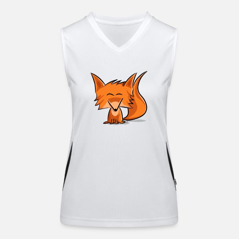 Cute fox Women's Functional Contrast Tank Top