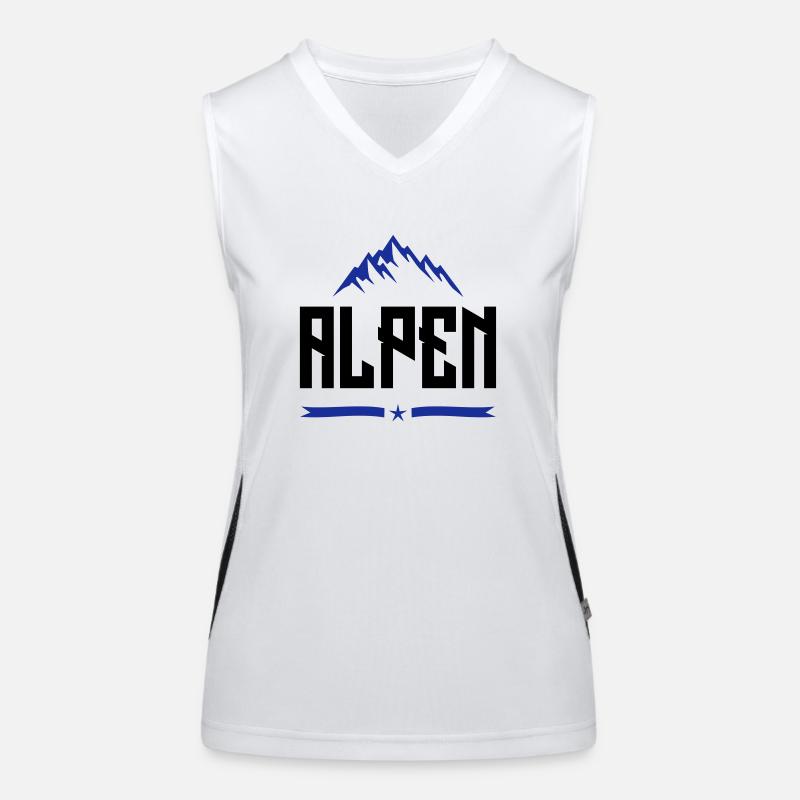alpen design Funktionelles Kontrast-Tank Top für Frauen