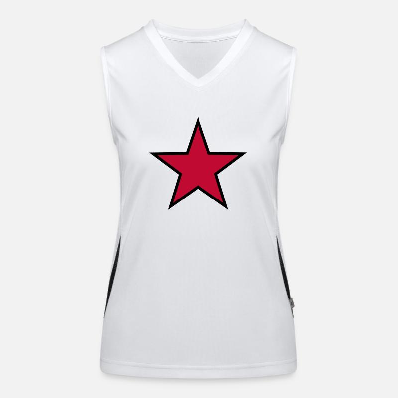 Star Symbol Women's Functional Contrast Tank Top
