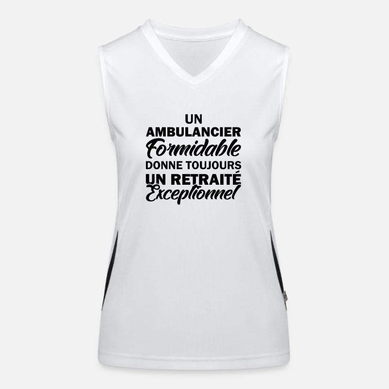 ambulancier formidable / retraité exceptionnel Débardeur respirant contrasté Femme