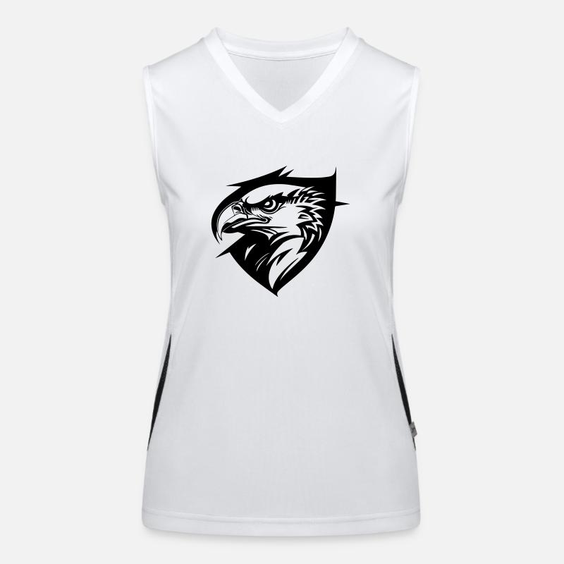 Eagle in profile Women's Functional Contrast Tank Top