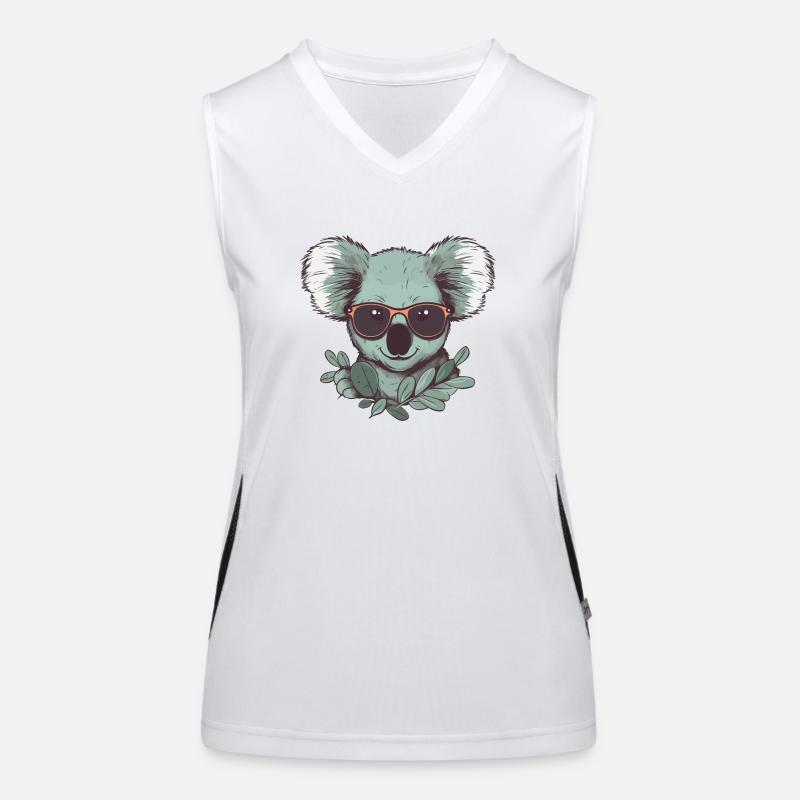 cooler Koala Funktionelles Kontrast-Tank Top für Frauen