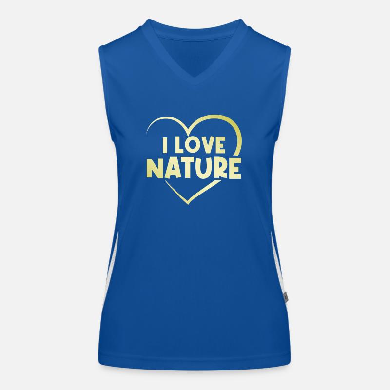 J’aime la nature Débardeur respirant contrasté Femme