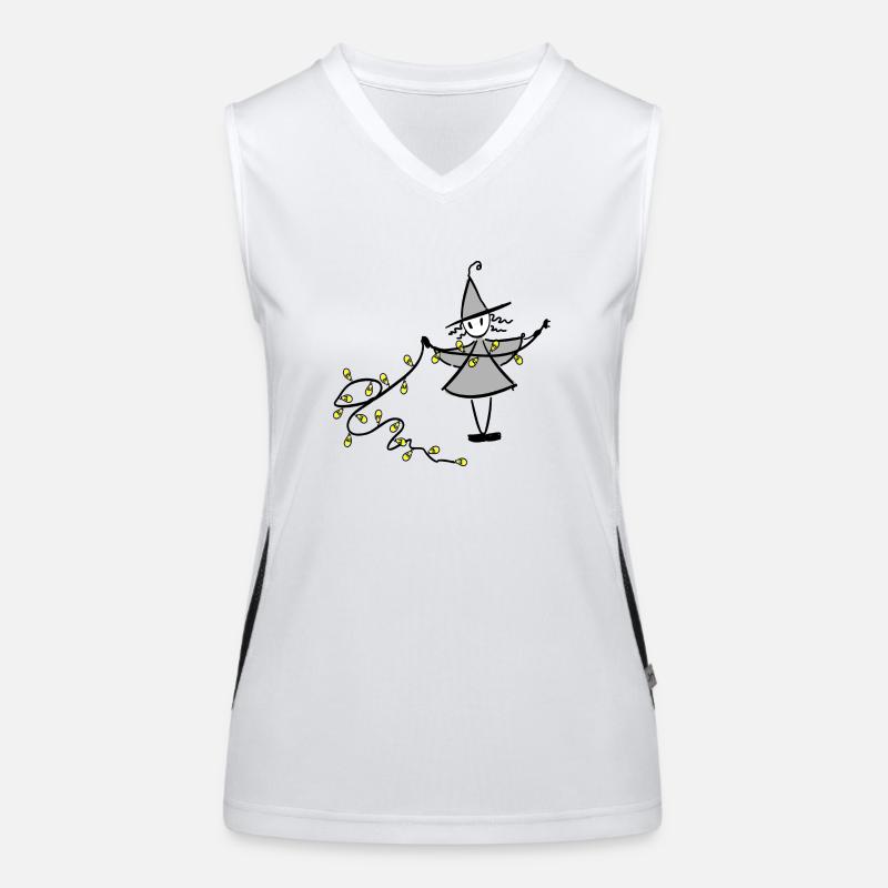 Weihnachtshexe Funktionelles Kontrast-Tank Top für Frauen