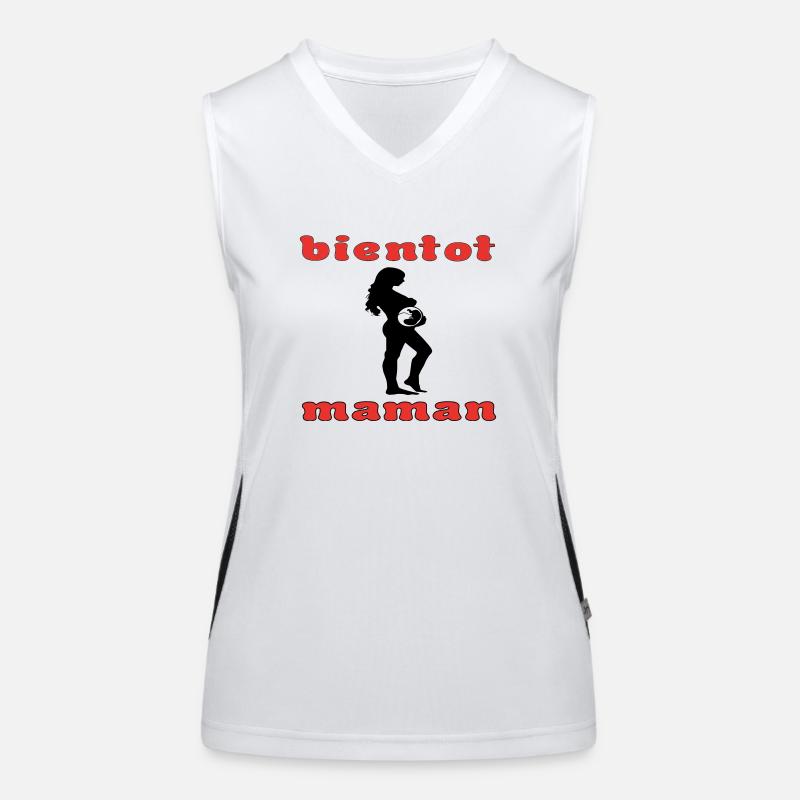 soon to be a mom 2 Women's Functional Contrast Tank Top