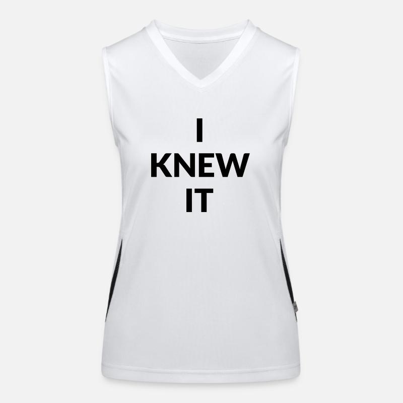 I knew It Funktionelles Kontrast-Tank Top für Frauen