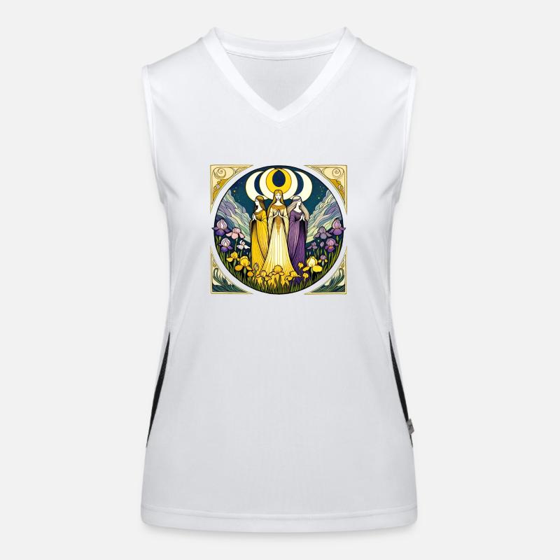 Triple Déesse Débardeur respirant contrasté Femme